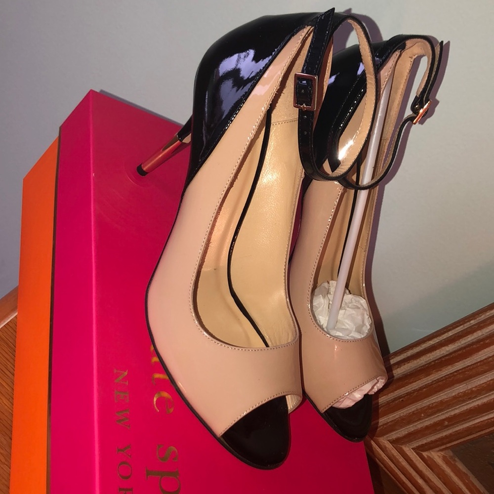 Kate Spade Cardin Patent Peep Toe Heel
